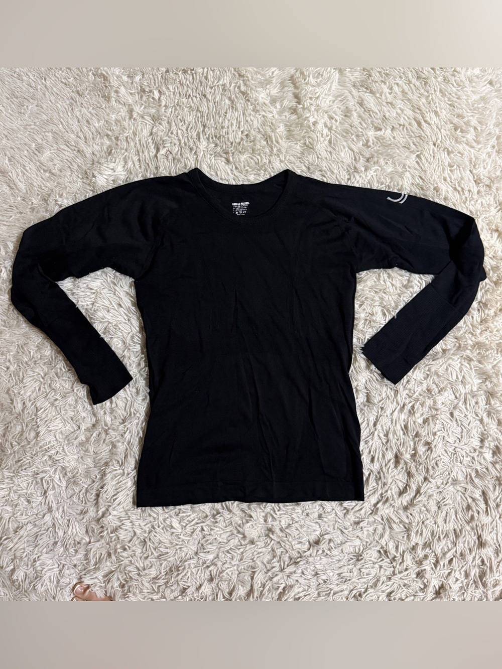 Women’s Small Black Long Sleeve Horseback Riding Equestrian Sunshirt. Good Cond.